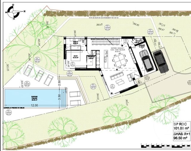 terrain à vendre - 1001.0 m2 - VENCE - 06 - PROVENCE-ALPES-COTE-D-AZUR - Century 21 Mas D'Azur